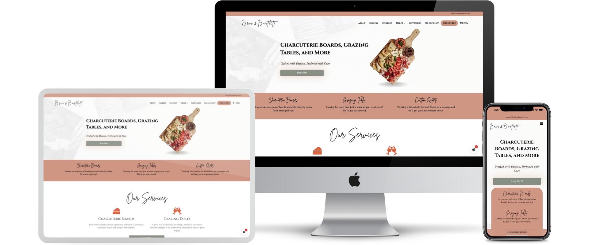 responsive web design: Brie & Bartlett